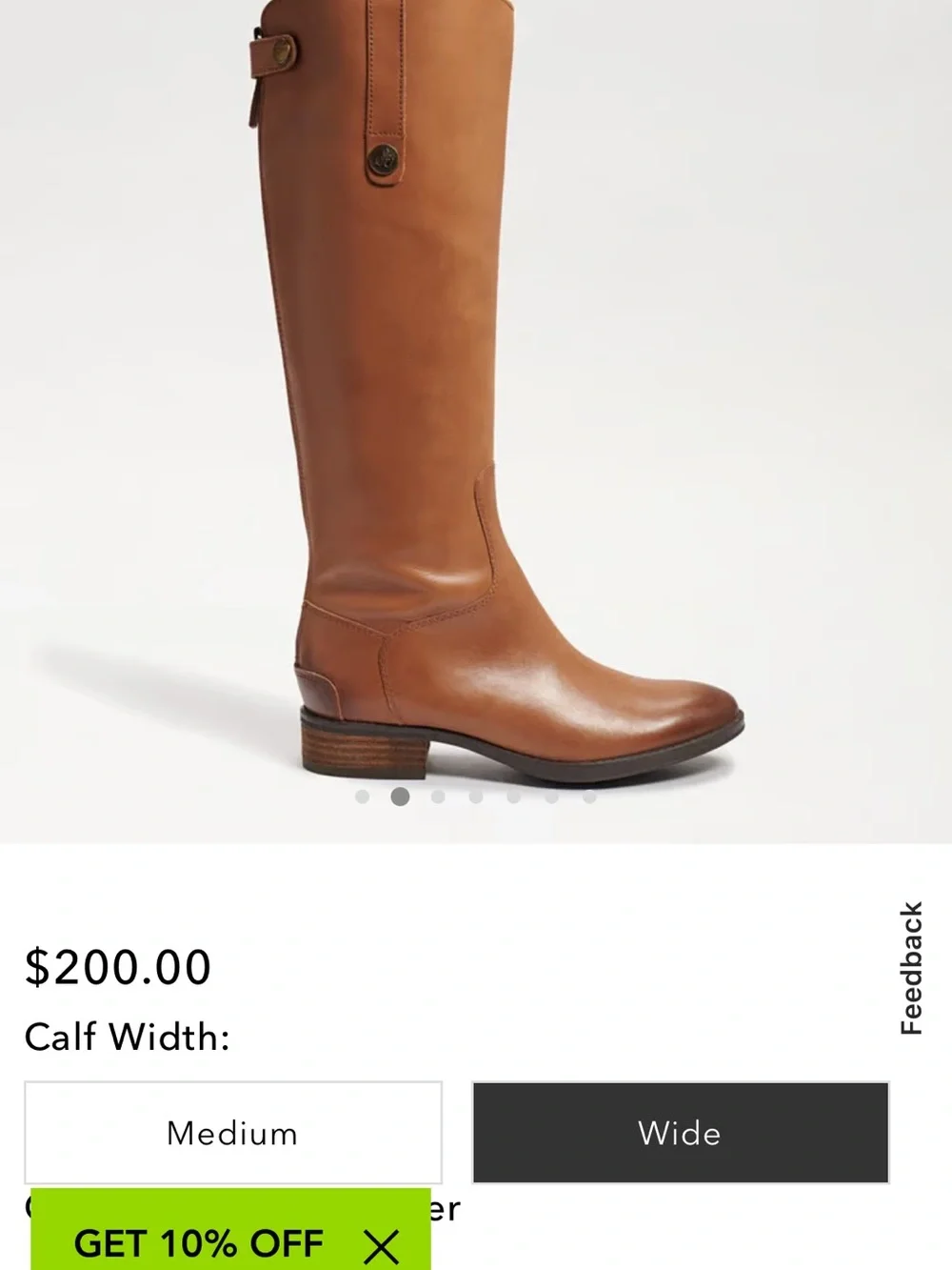 Sam Edelman Tall Leather Over-the-Knee Boots in Cognac